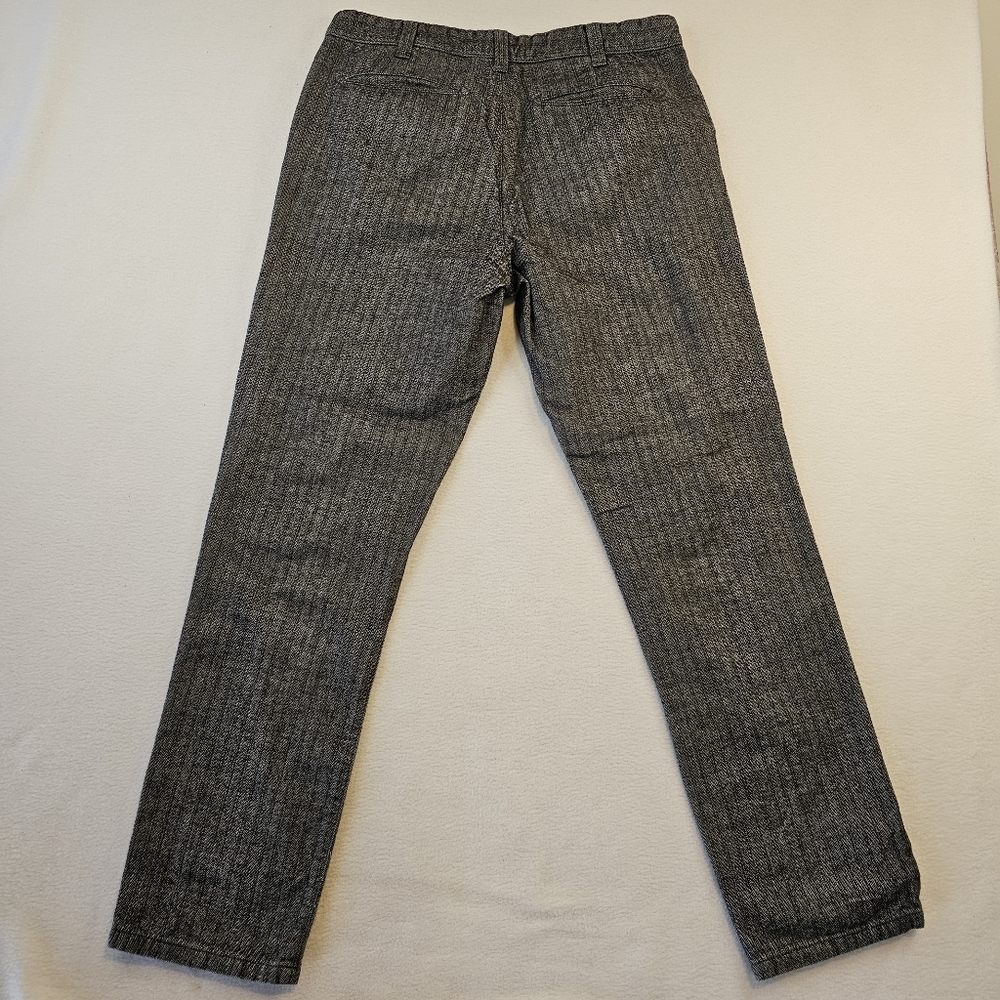 Standard Cloth Gray Pinstripe Trousers Size 34 - Picture 8 of 12